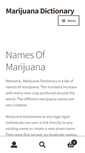 Mobile Screenshot of marijuanadictionary.com