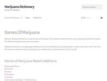 Tablet Screenshot of marijuanadictionary.com